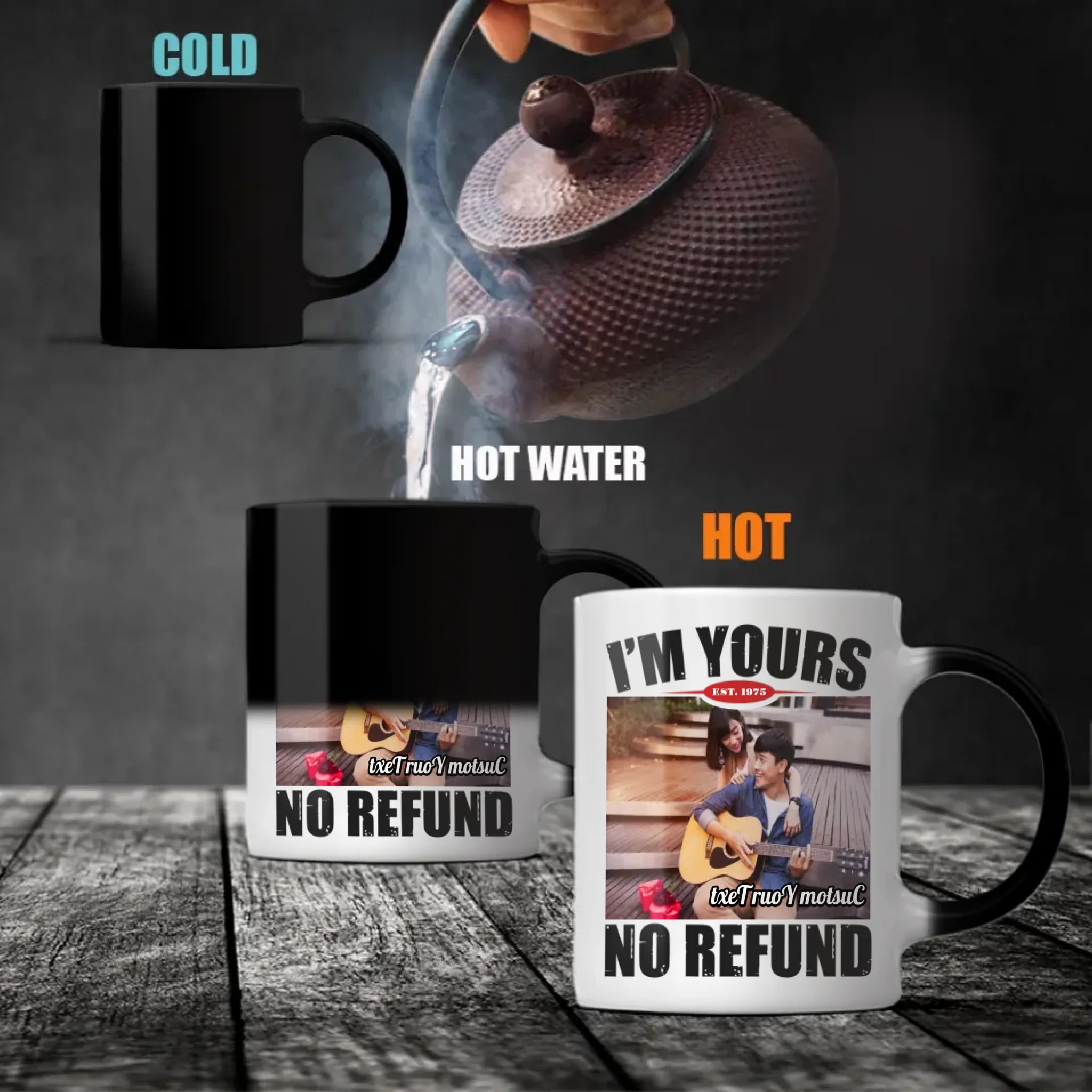 Color Changing Ceramic Photo Mug – Reveal Your Special Moments with Every Warm Sip - 89Prints