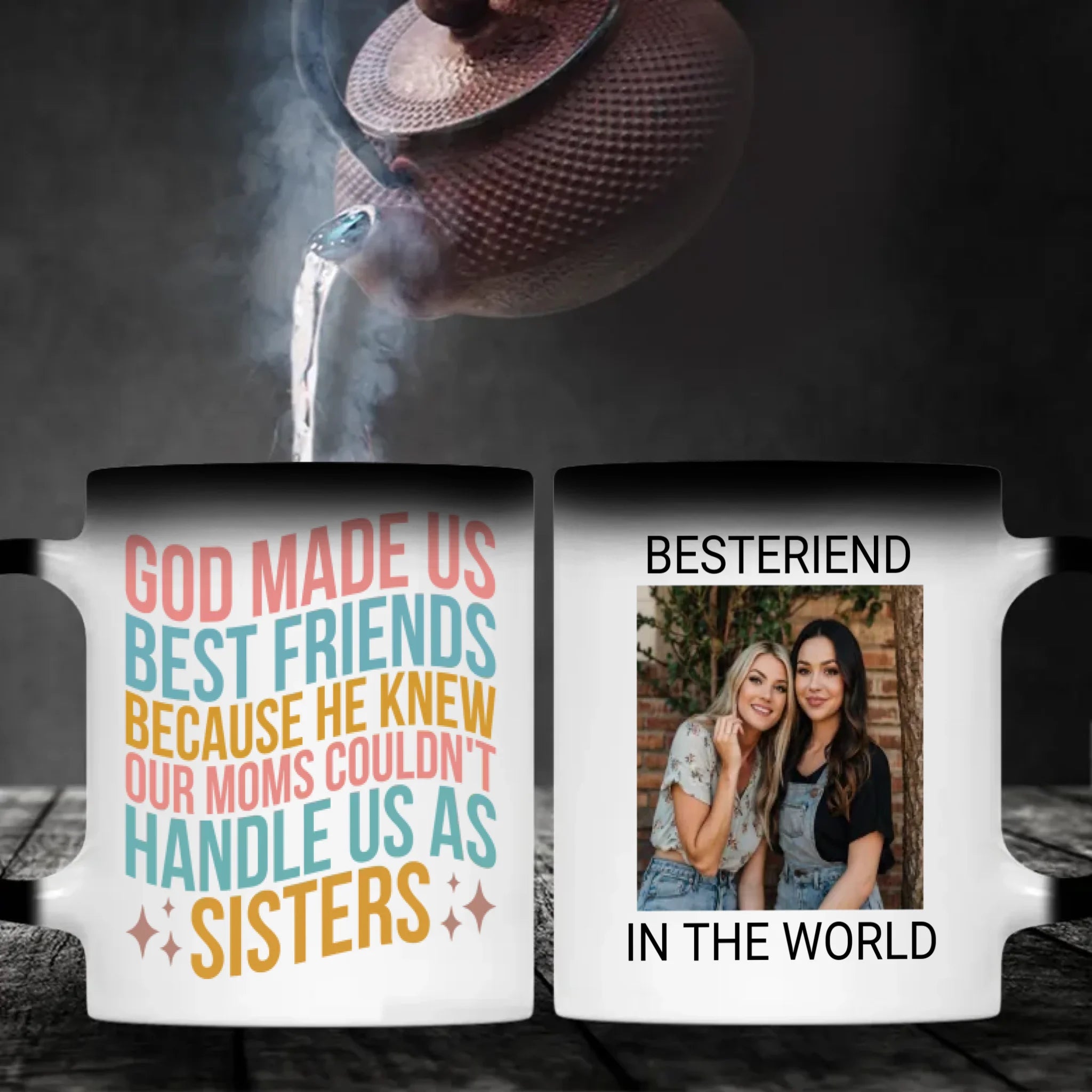 Magic Bestie Mug – Personalized Color-Changing Gift for Best Friend - 89Prints