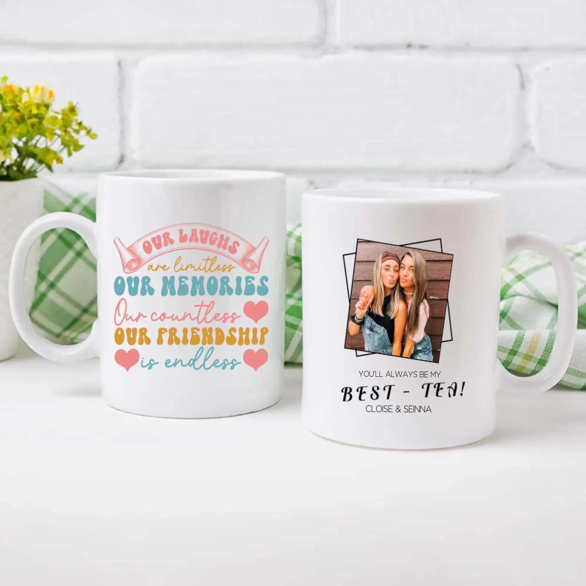 Bestie Mug – Personalized Friendship Coffee Cup - 89Prints