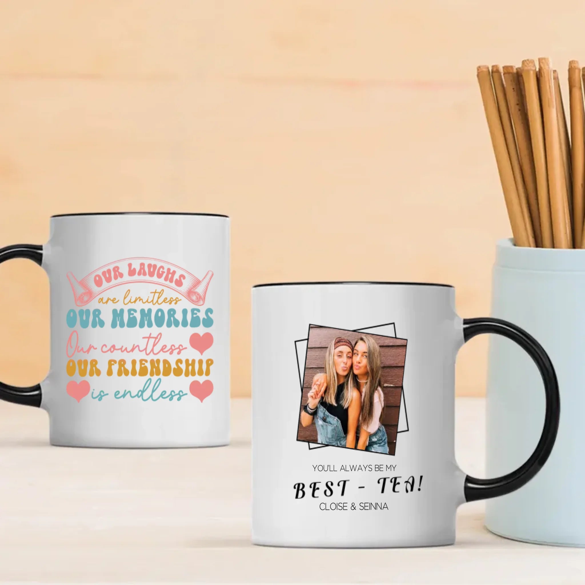 Bestie Mug – Personalized Friendship Coffee Cup - 89Prints
