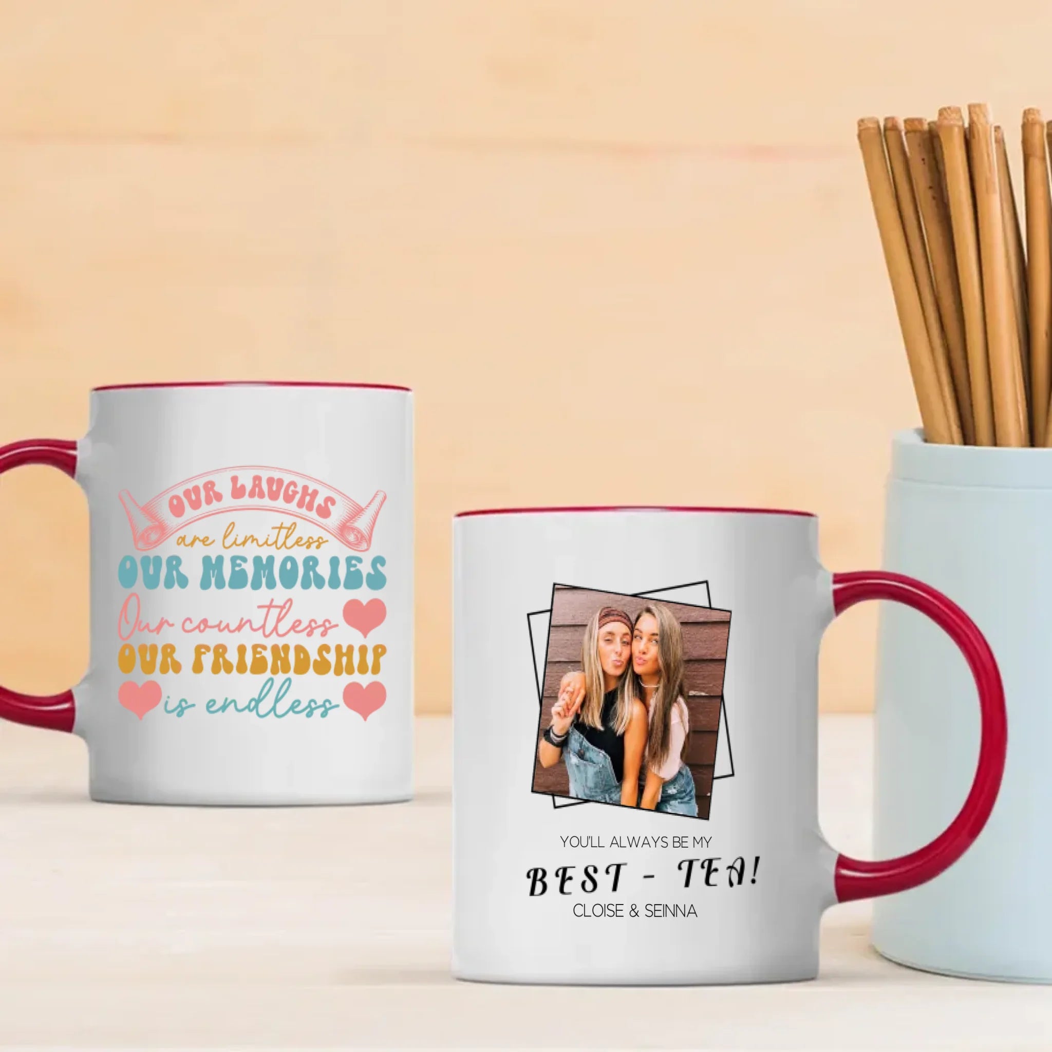 Bestie Mug – Personalized Friendship Coffee Cup - 89Prints