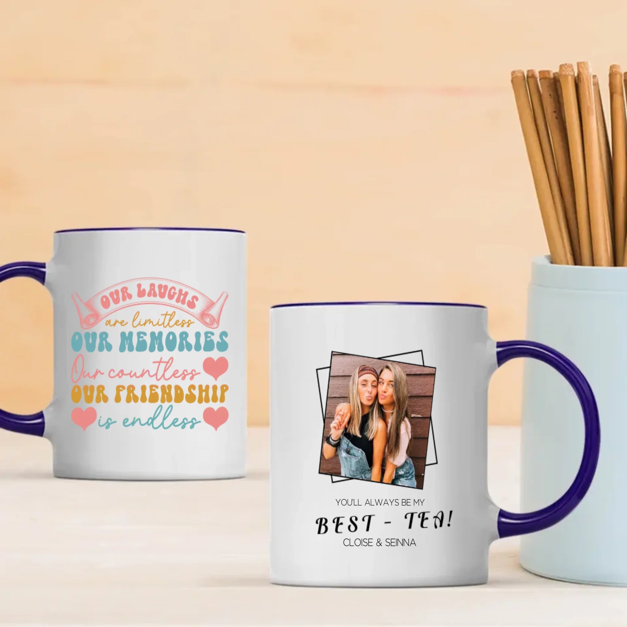 Bestie Mug – Personalized Friendship Coffee Cup - 89Prints