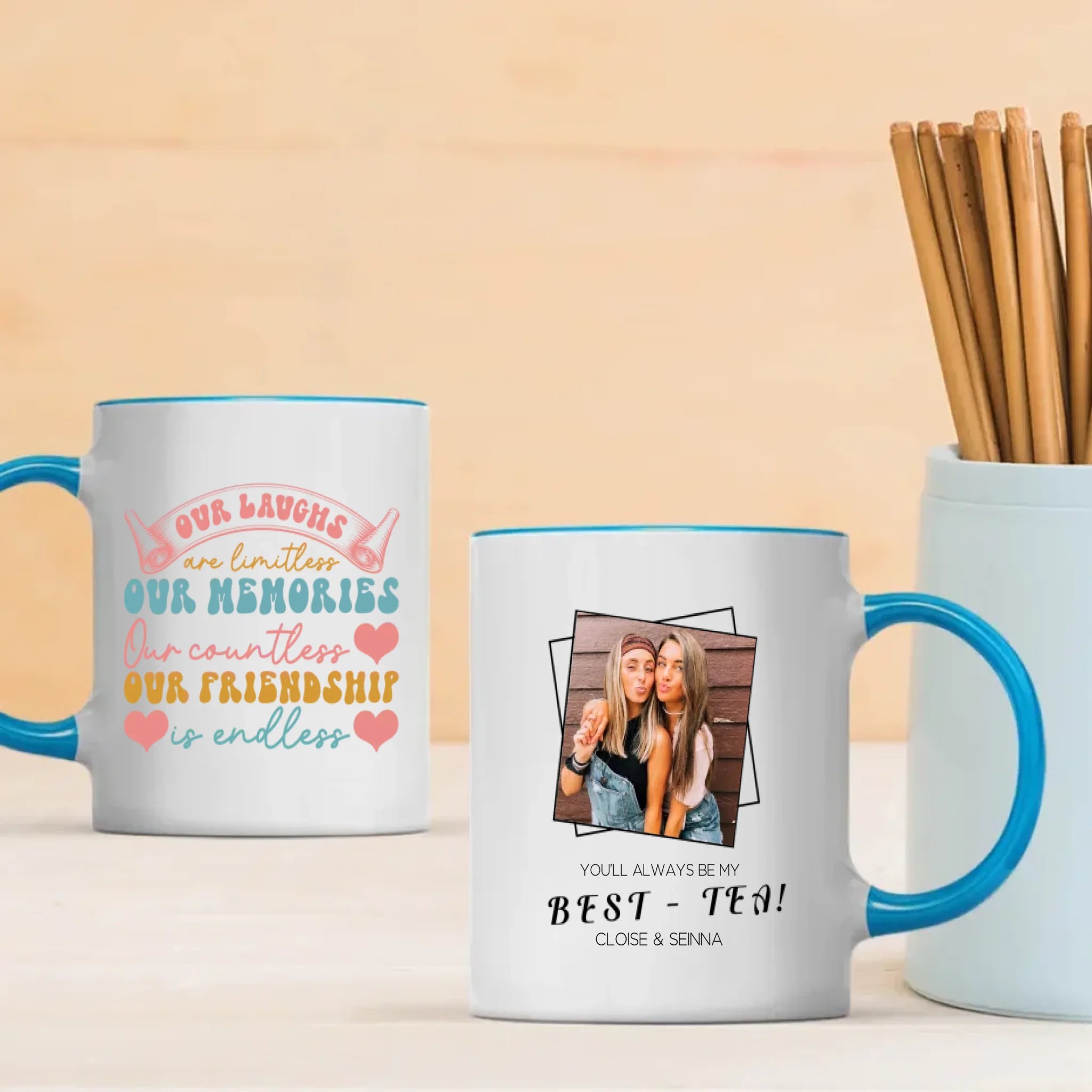 Bestie Mug – Personalized Friendship Coffee Cup - 89Prints