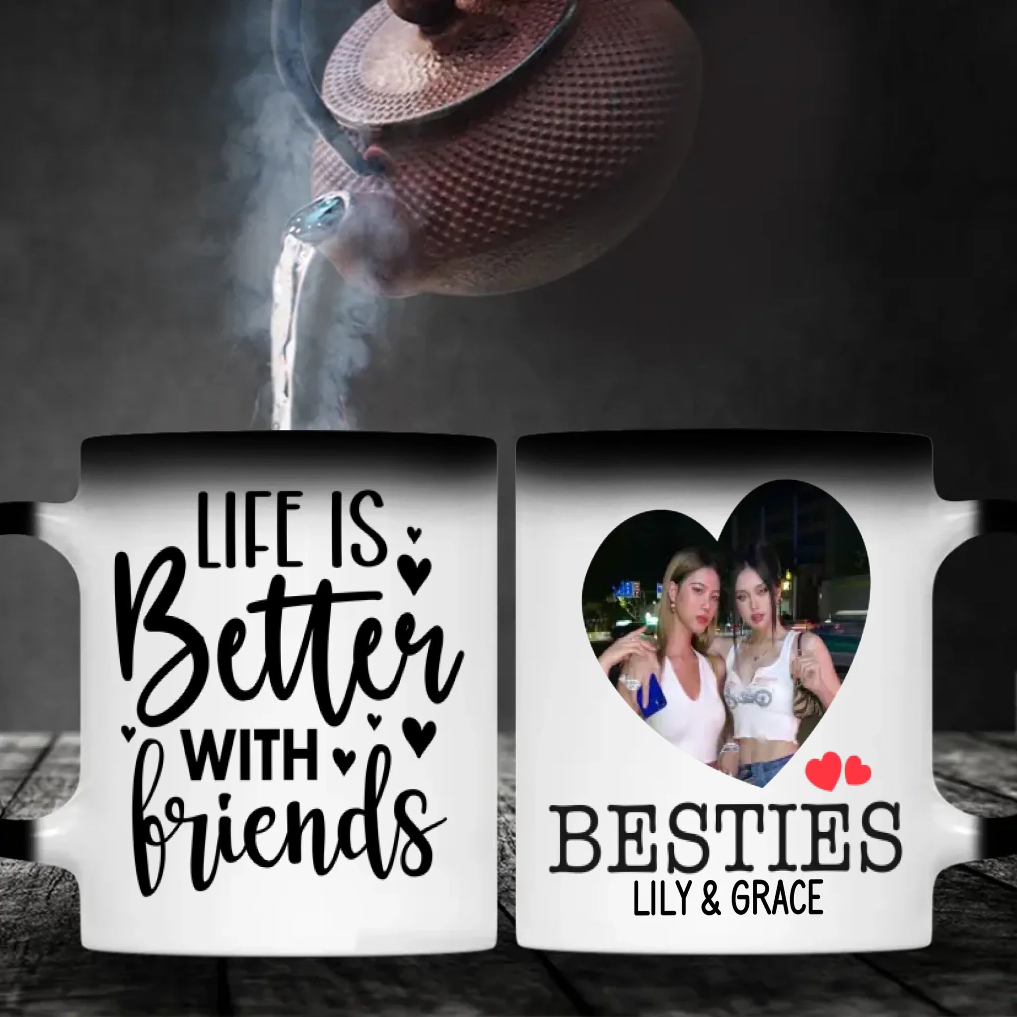 Life Is Better with Friends Personalized Mug – Perfect Bestie Gift - 89Prints