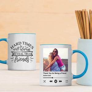 Personalized Bestie Mug – Hard Time Will Always Reveal True Friend Quote | 89Prints