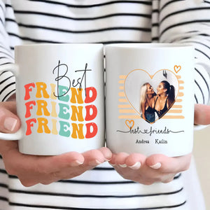 Custom Best Friend Mug – Personalized Photo & Name Friendship Gift - 89Prints