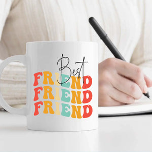 Custom Best Friend Mug – Personalized Photo & Name Friendship Gift - 89Prints