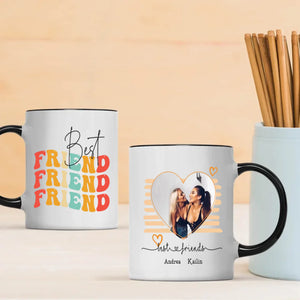 Custom Best Friend Mug – Personalized Photo & Name Friendship Gift - 89Prints