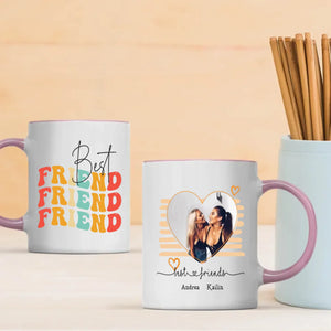Custom Best Friend Mug – Personalized Photo & Name Friendship Gift - 89Prints