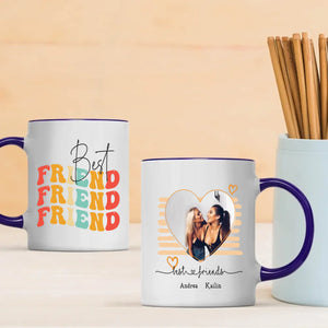 Custom Best Friend Mug – Personalized Photo & Name Friendship Gift - 89Prints