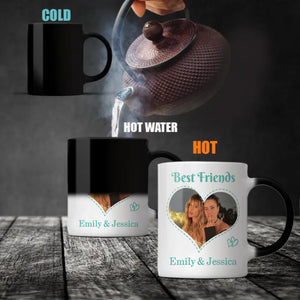 Friendship Is Tied with Heartstrings – Personalized Bestie Mug - 89Prints