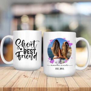 Friendship Quote Ceramic Mug – Short Best Friend Cup – 89Prints