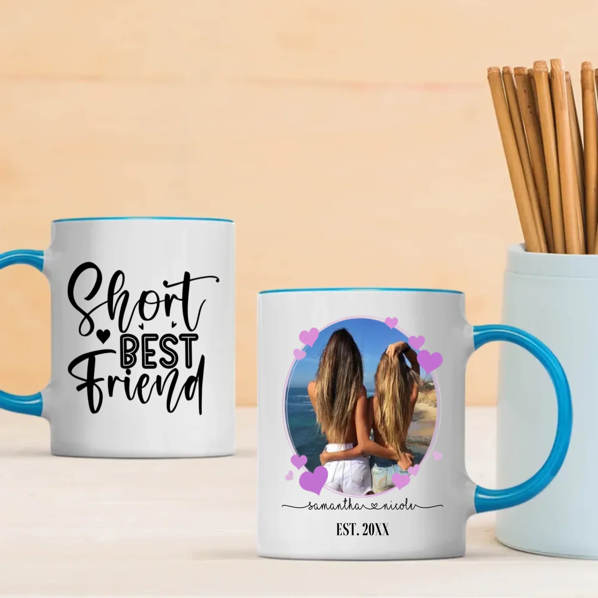 Friendship Quote Ceramic Mug – Short Best Friend Cup – 89Prints