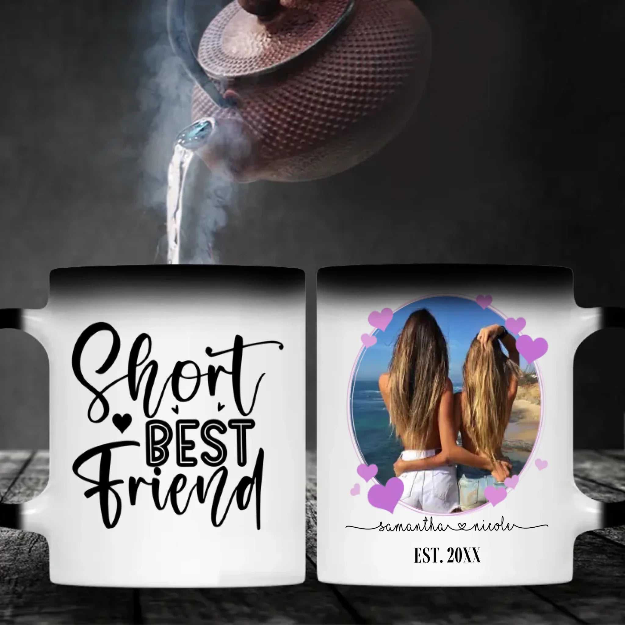 Friendship Quote Ceramic Mug – Short Best Friend Cup – 89Prints