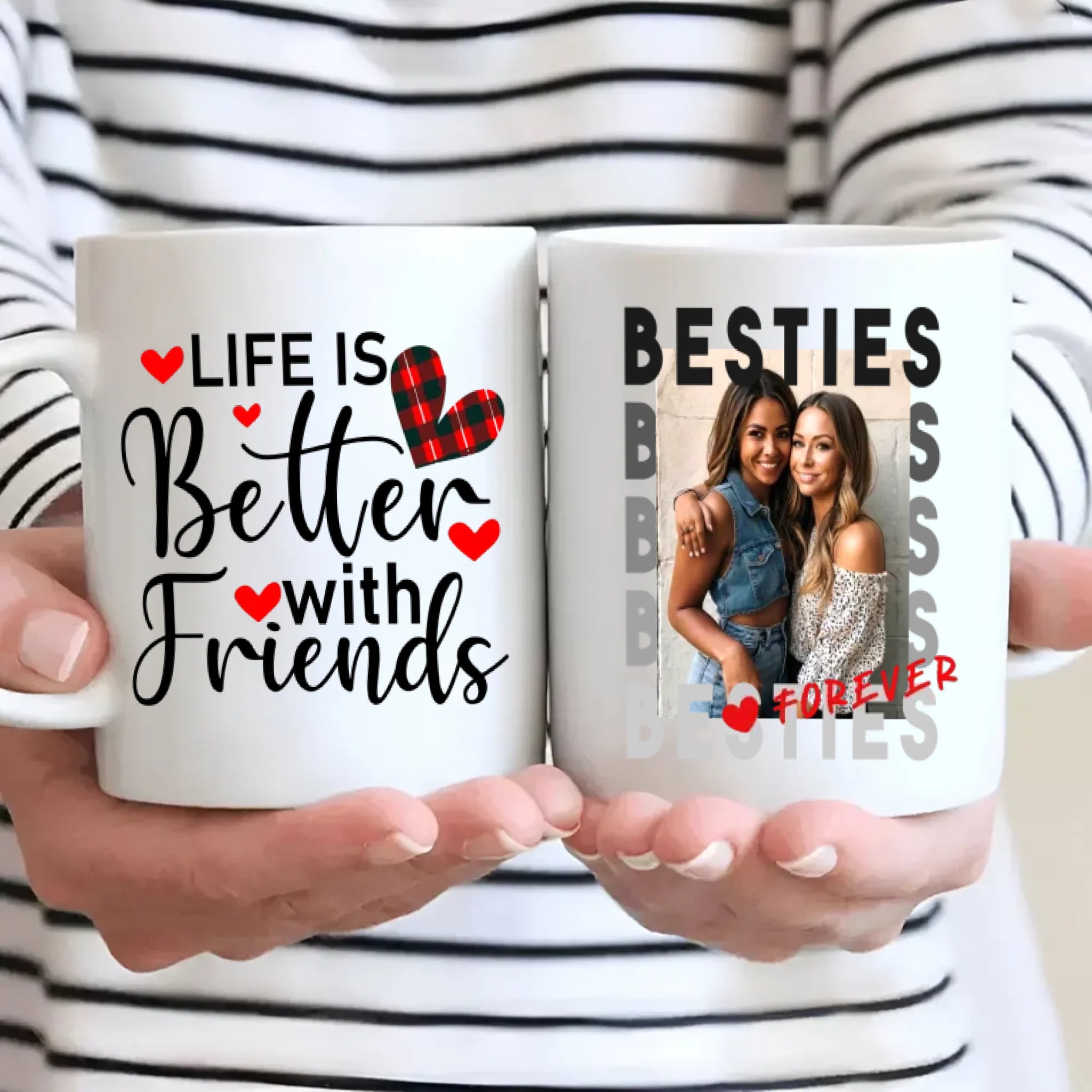 Personalised Custom Mug Design – Life Is Better with Friend Mug – 89Prints