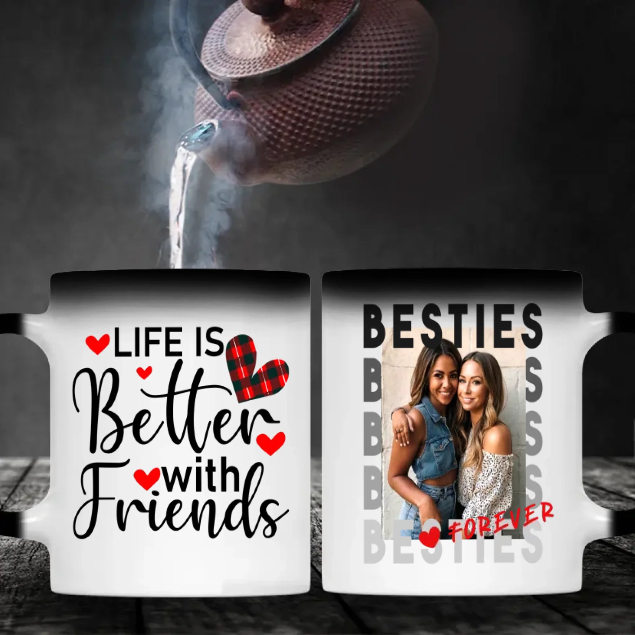 Personalised Custom Mug Design – Life Is Better with Friend Mug – 89Prints