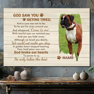 Custom Pet Canvas - A Dog's Endless Love and Devotion At 89Prints