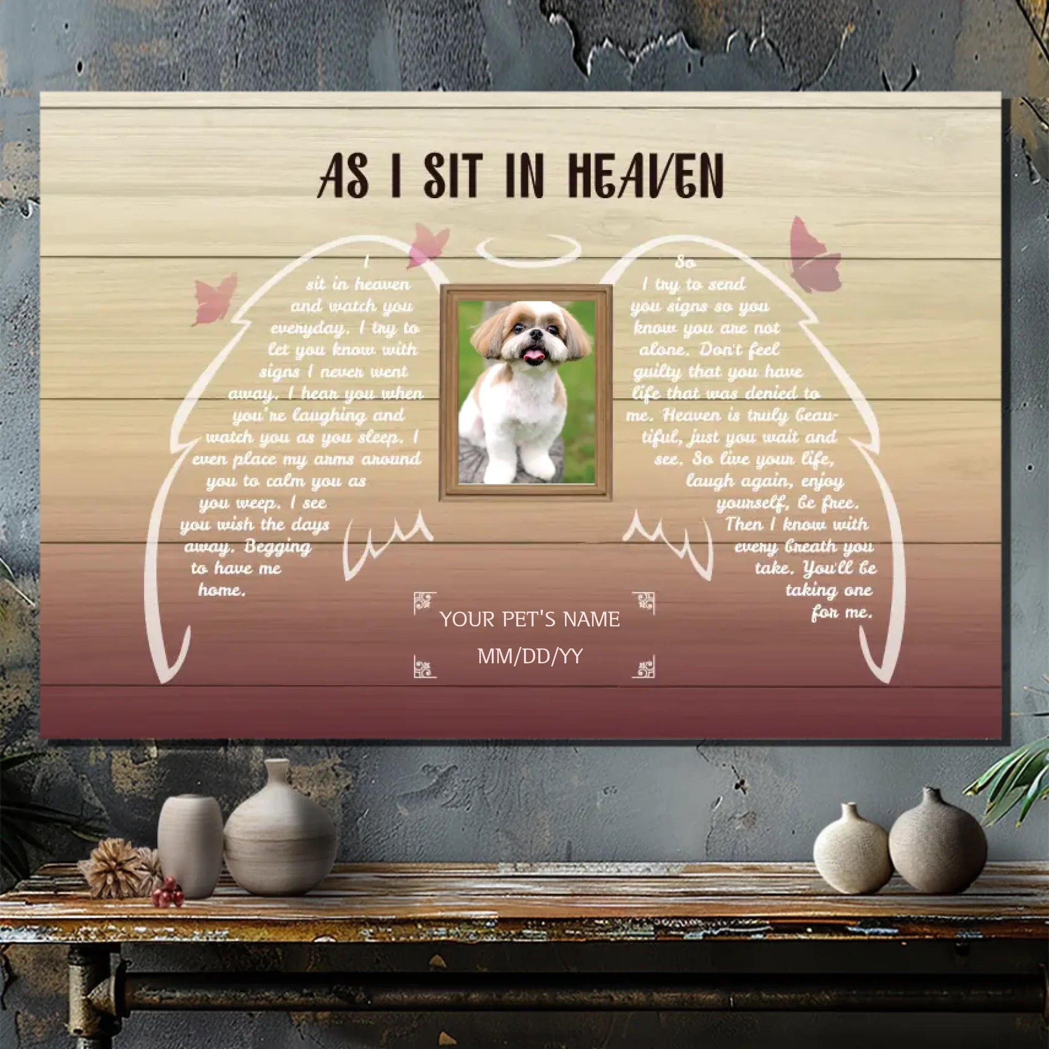 Personalized Memorial Canvas for Your Pet: A Beautiful Farewell - 89Prints