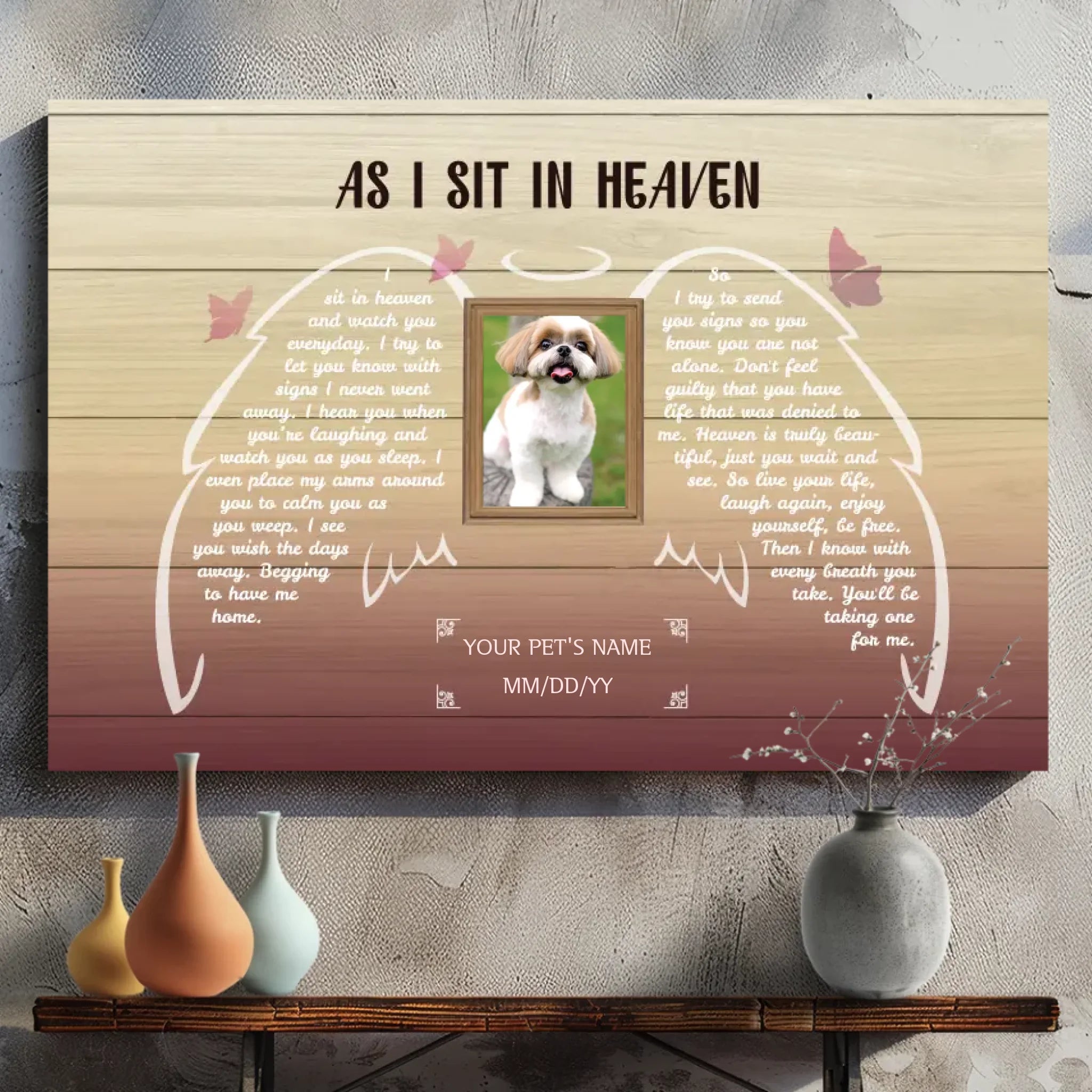 Personalized Memorial Canvas for Your Pet: A Beautiful Farewell - 89Prints