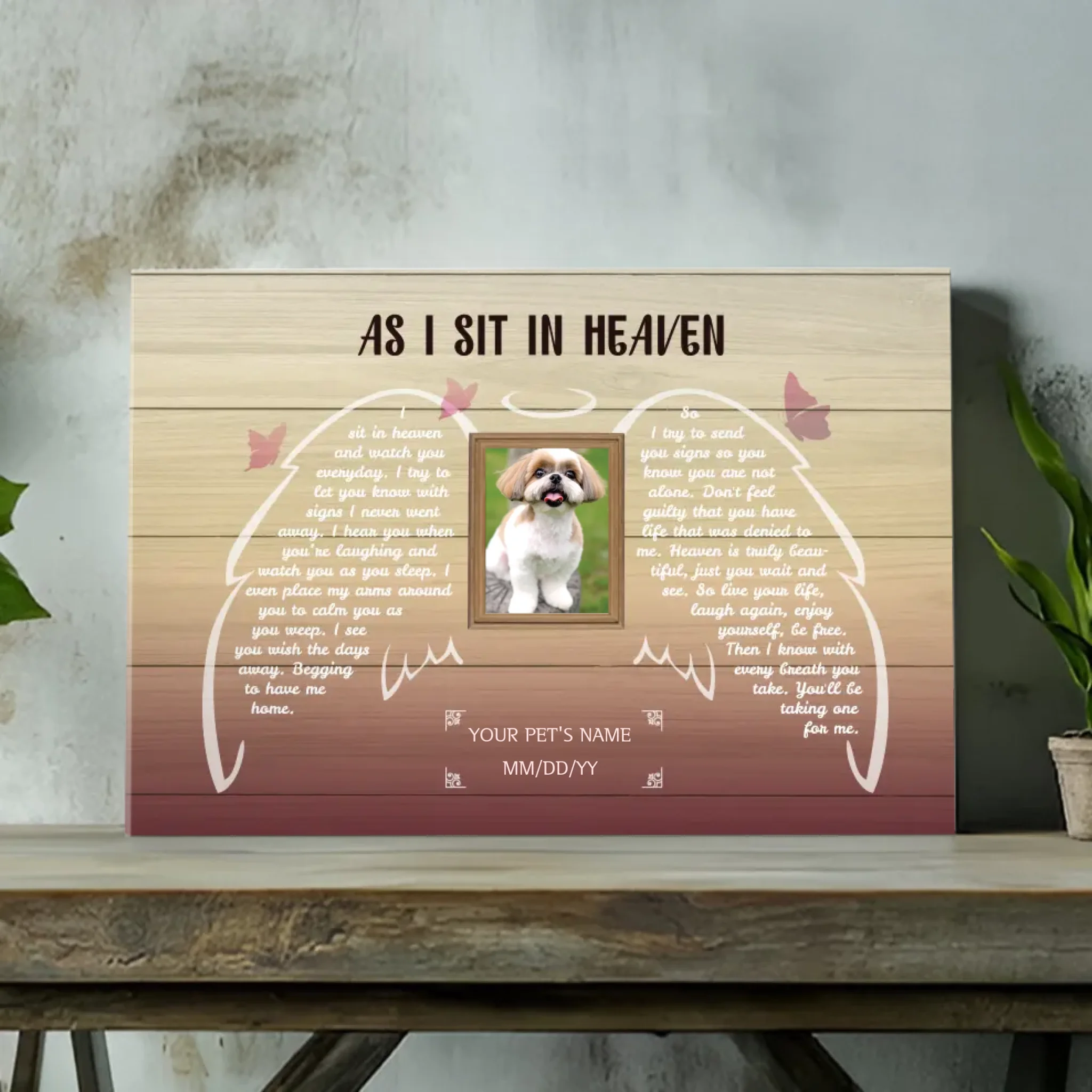 Personalized Memorial Canvas for Your Pet: A Beautiful Farewell - 89Prints