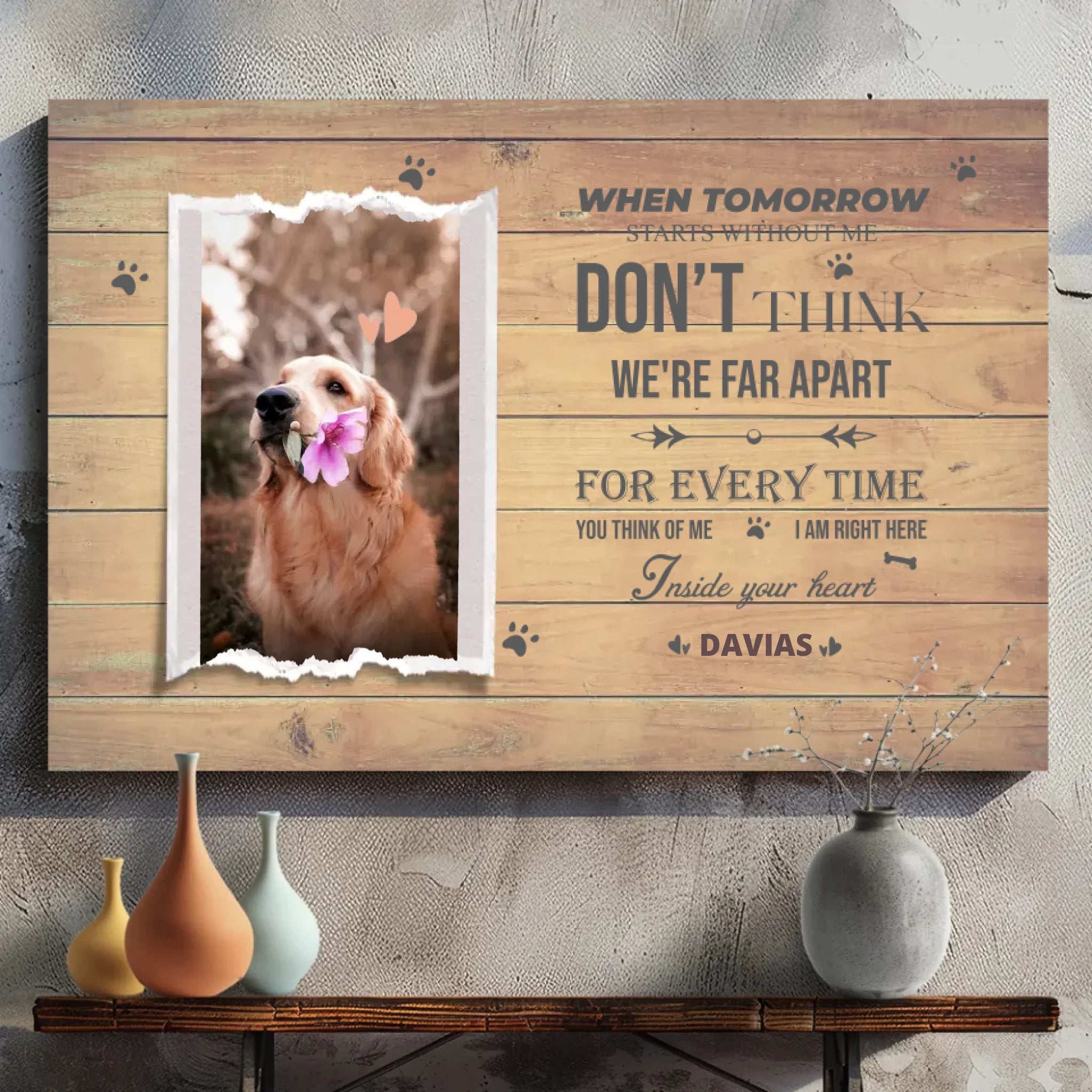 Custom Pet Memorial Canvas – 