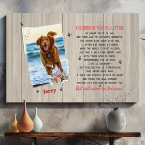 Personalized Pet Memorial Canvas – Heartfelt Tribute by 89Prints