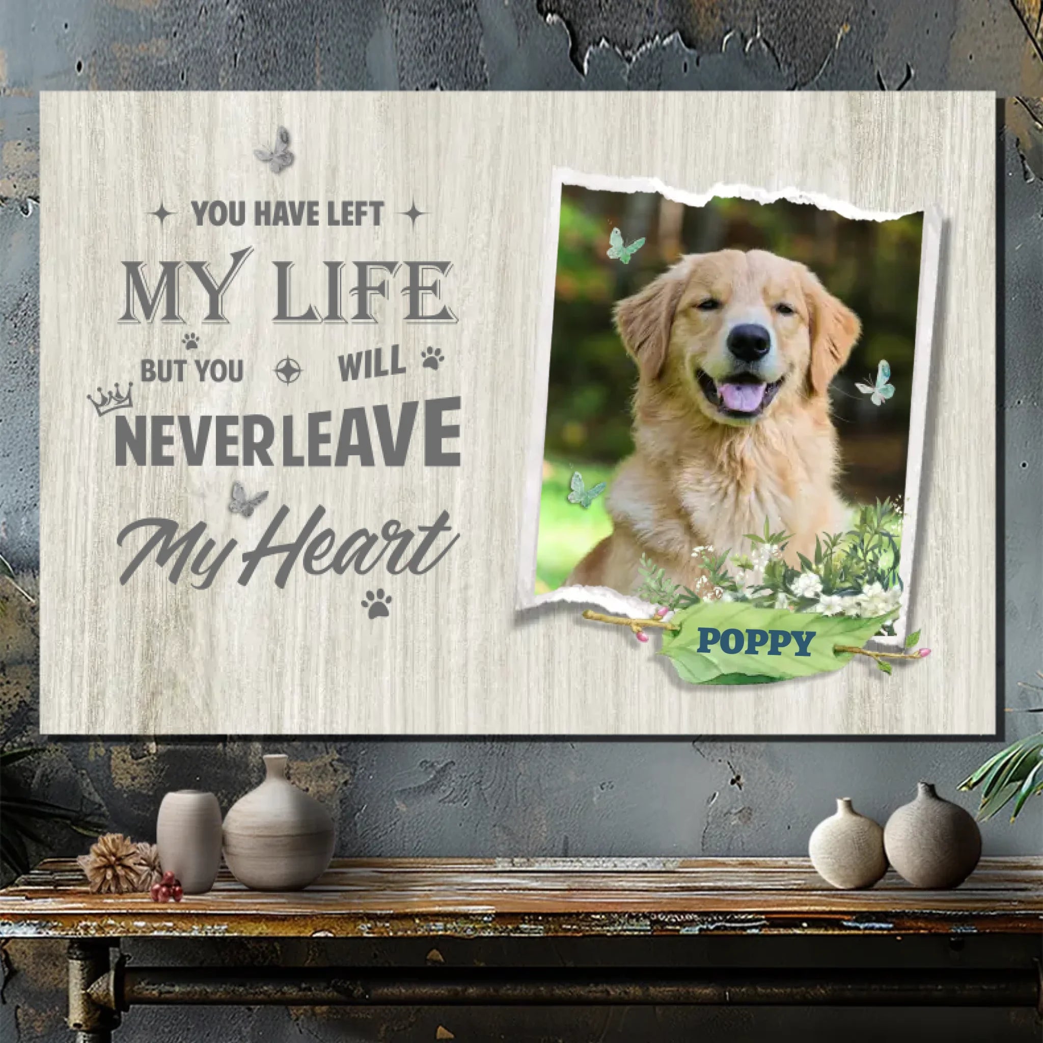 Custom Pet Memorial Canvas – 