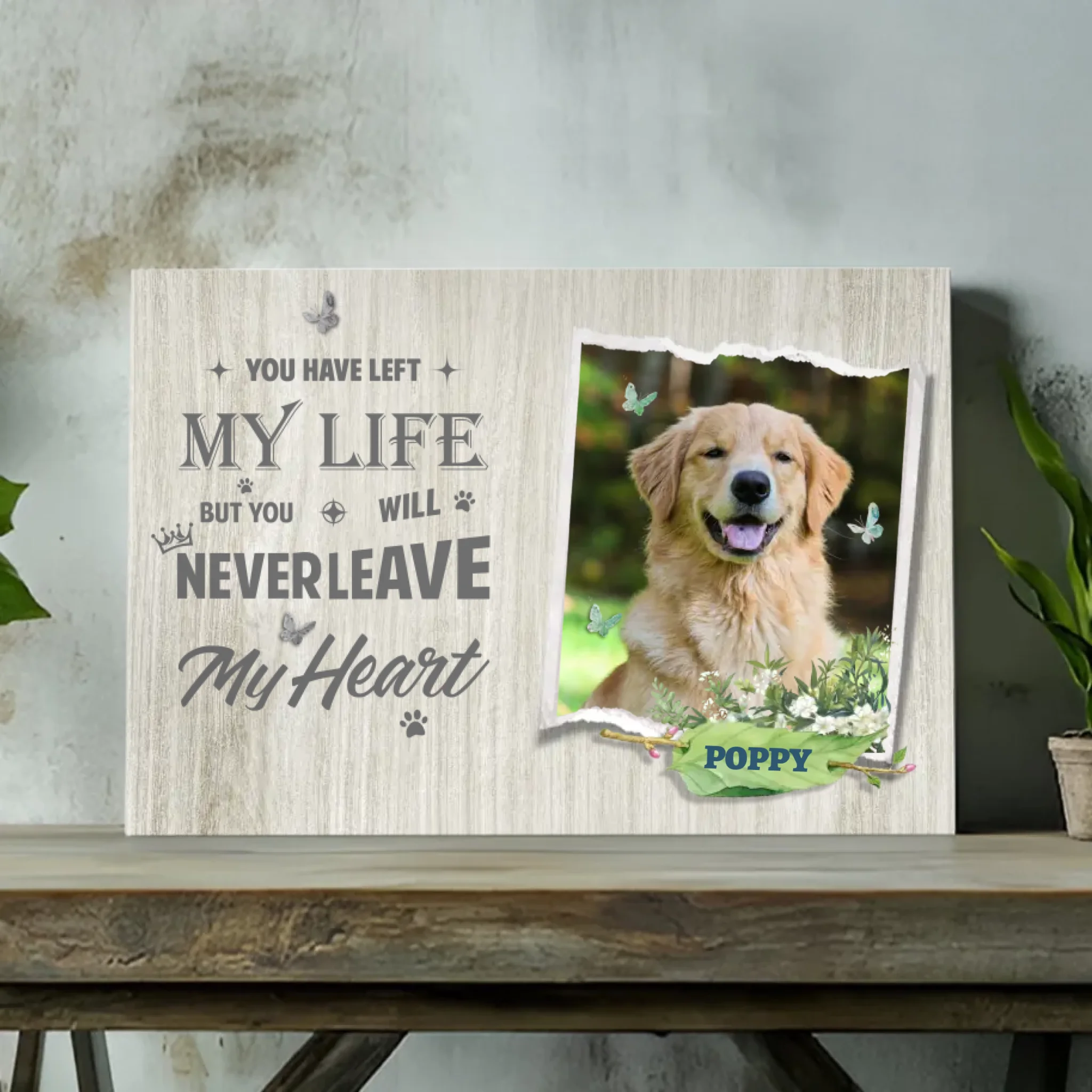 Custom Pet Memorial Canvas – 