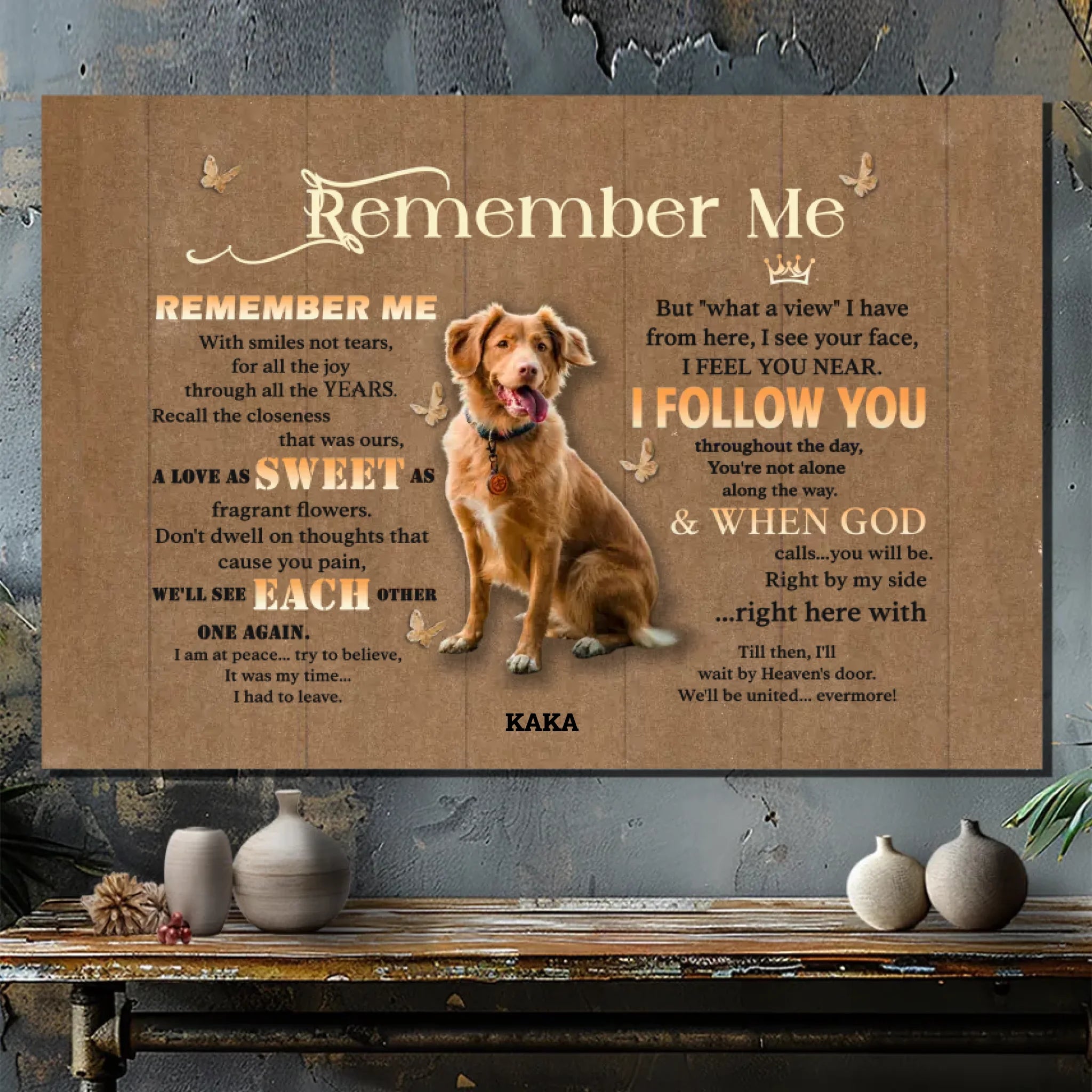 Personalized Pet Memorial Canvas – 