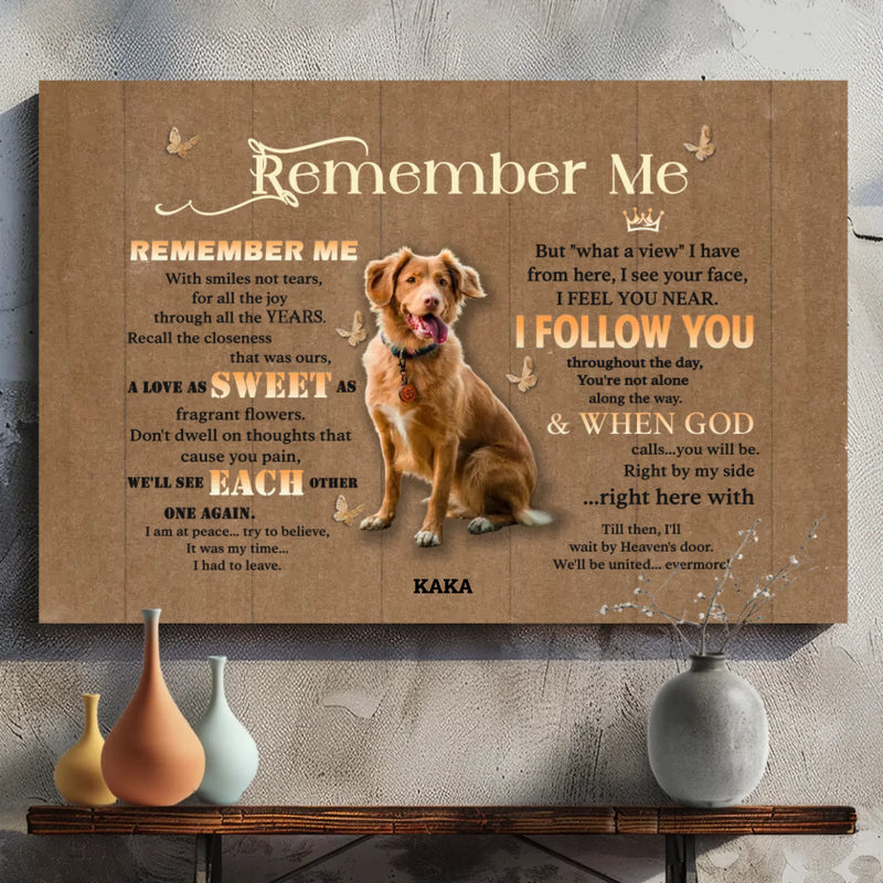 Personalized Pet Memorial Canvas – 