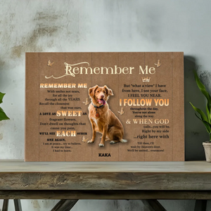 Personalized Pet Memorial Canvas – 