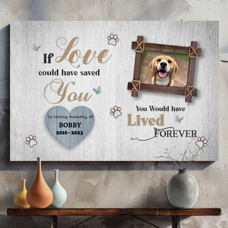 Custom Pet Memorial Canvas – 