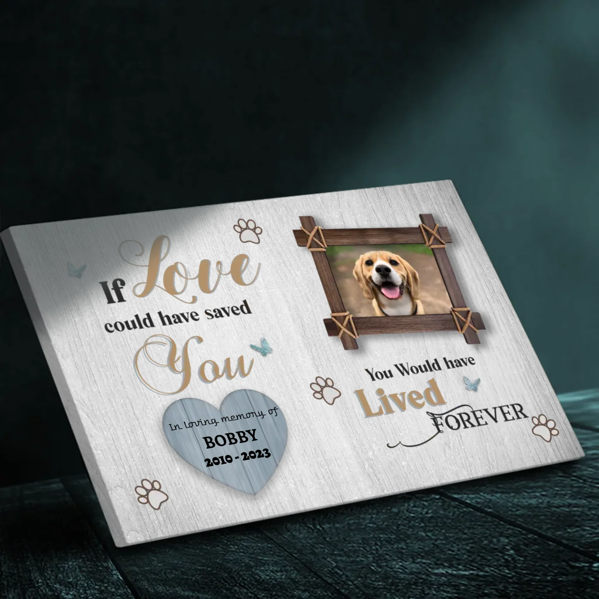 Custom Pet Memorial Canvas – 