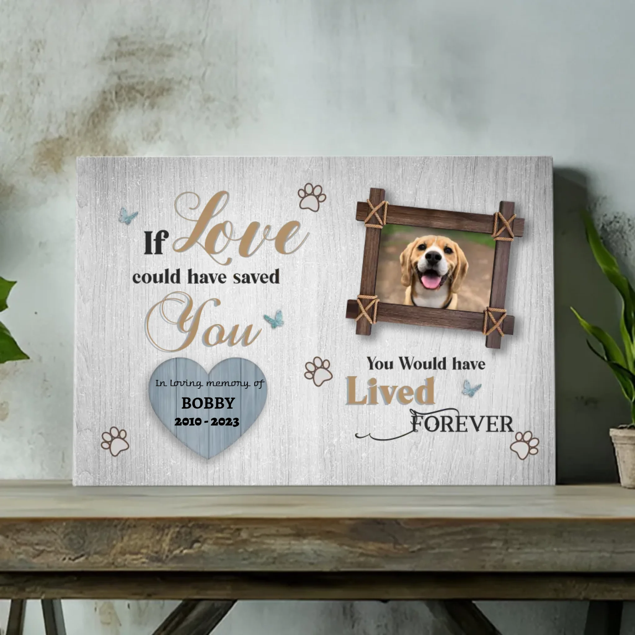 Custom Pet Memorial Canvas – 