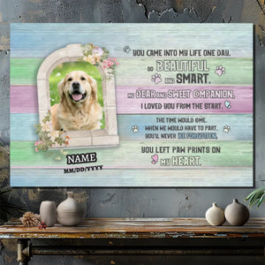 Personalized Pet Memorial Canvas – 