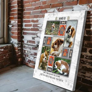 Personalized Pet Collage Canvas - 5 Photos Collage, Custom Pet Gift - 89Prints