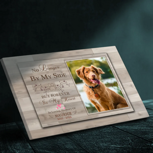 Custom Canvas with Photo & Dog's Name - Forever in My Heart