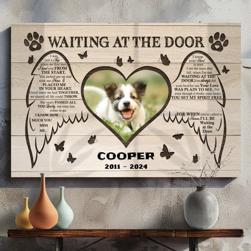 Personalized Pet Memorial Canvas - Custom Name and Dates | 89Prints