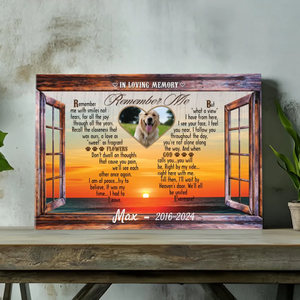 Custom Pet Memorial Canvas - 'In Loving Memory' with Personalized Name - 89Prints