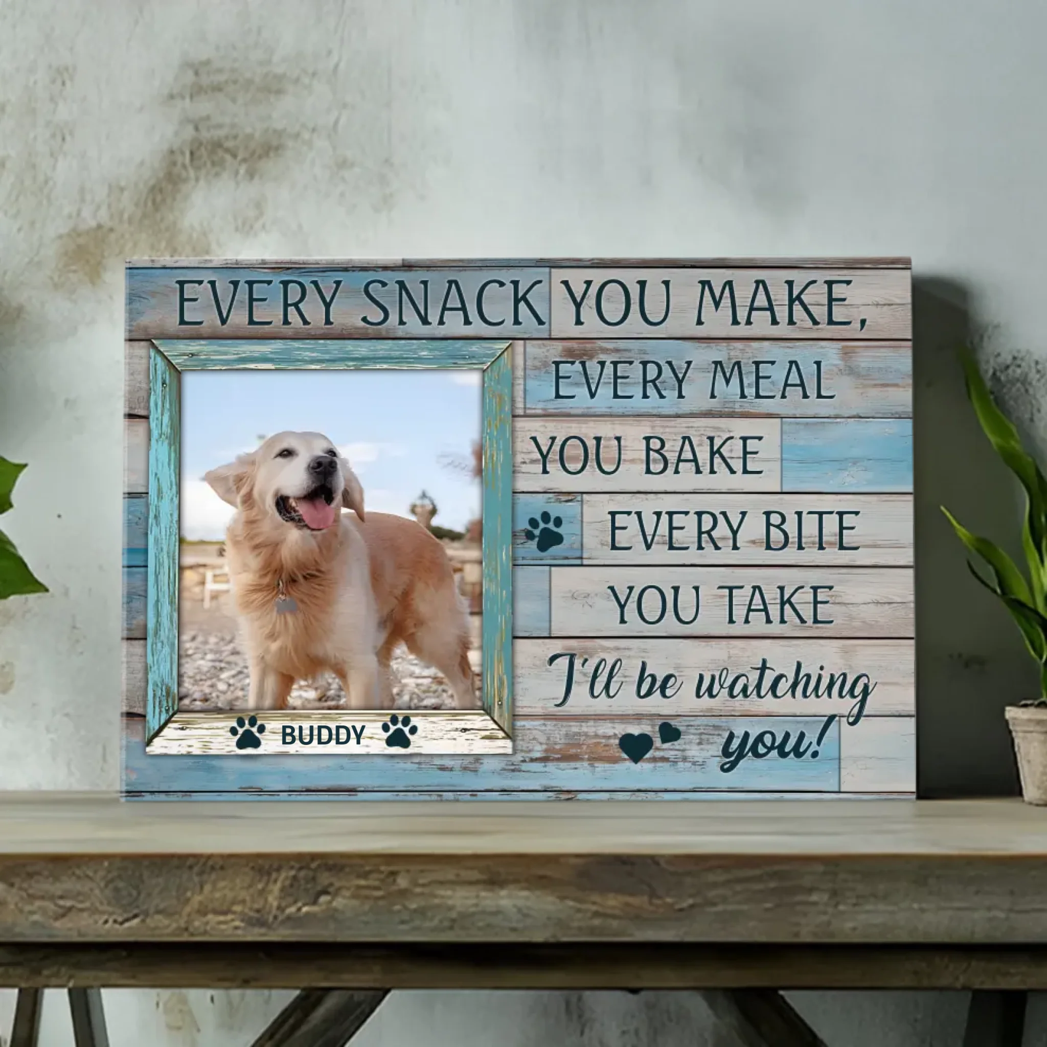Custom Pet Canvas - Personalized with Pet's Name and Photo | 89Prints