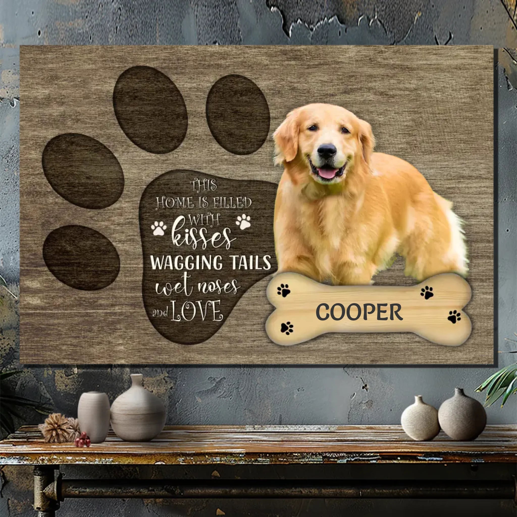 A Home Filled with Love: Customizable Pet Canvas At 89Prints
