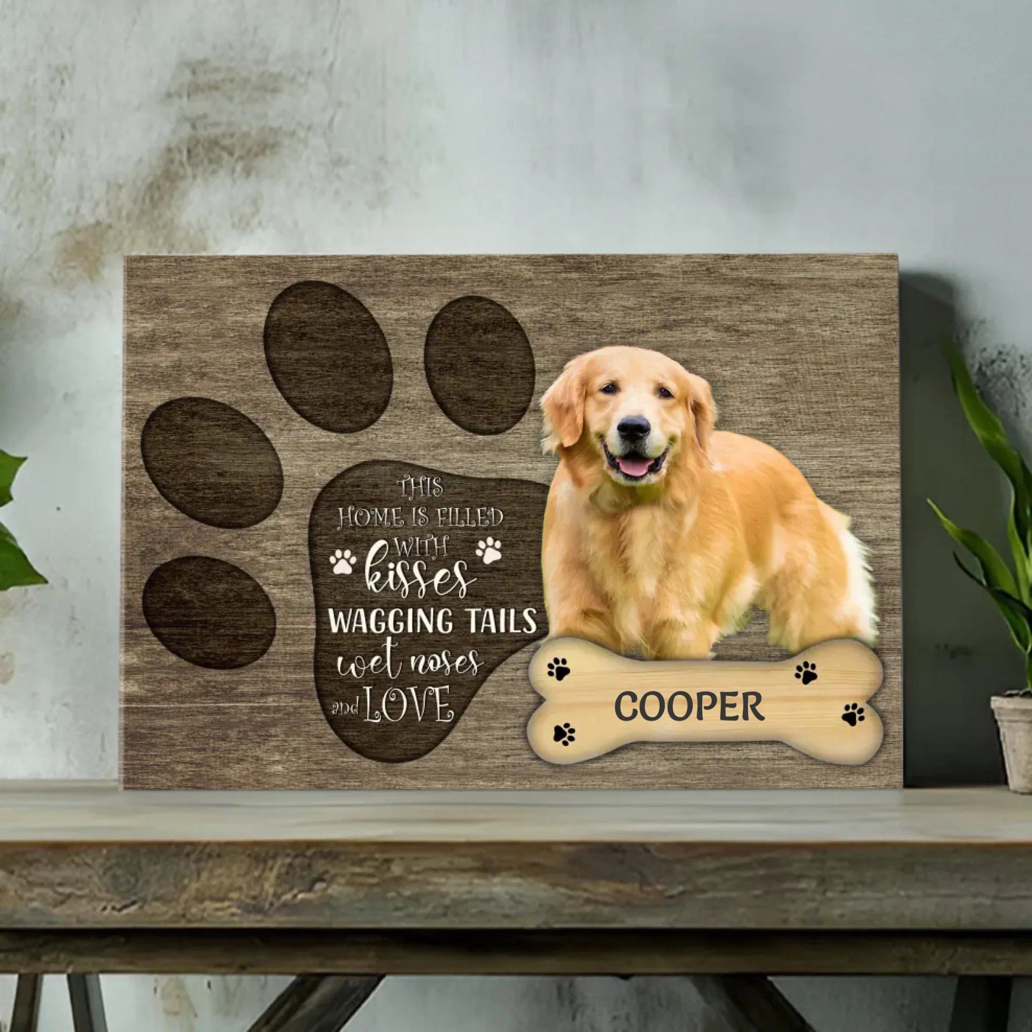 A Home Filled with Love: Customizable Pet Canvas At 89Prints