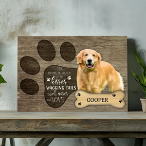 A Home Filled with Love: Customizable Pet Canvas At 89Prints