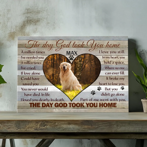Forever in Our Hearts - Customizable Memorial Canvas for Your Beloved Dog - 89Prints