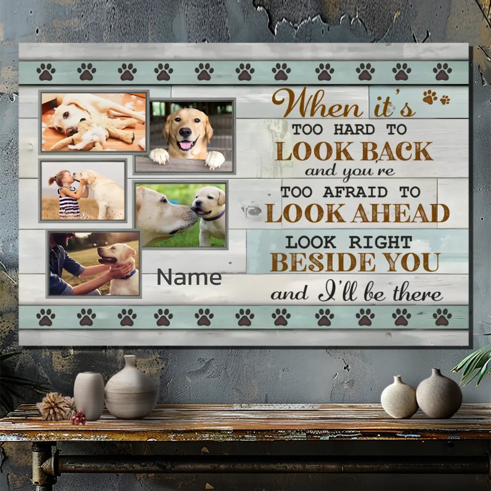 Forever by Your Side: Personalized Pet Memorial Canvas | 89Prints