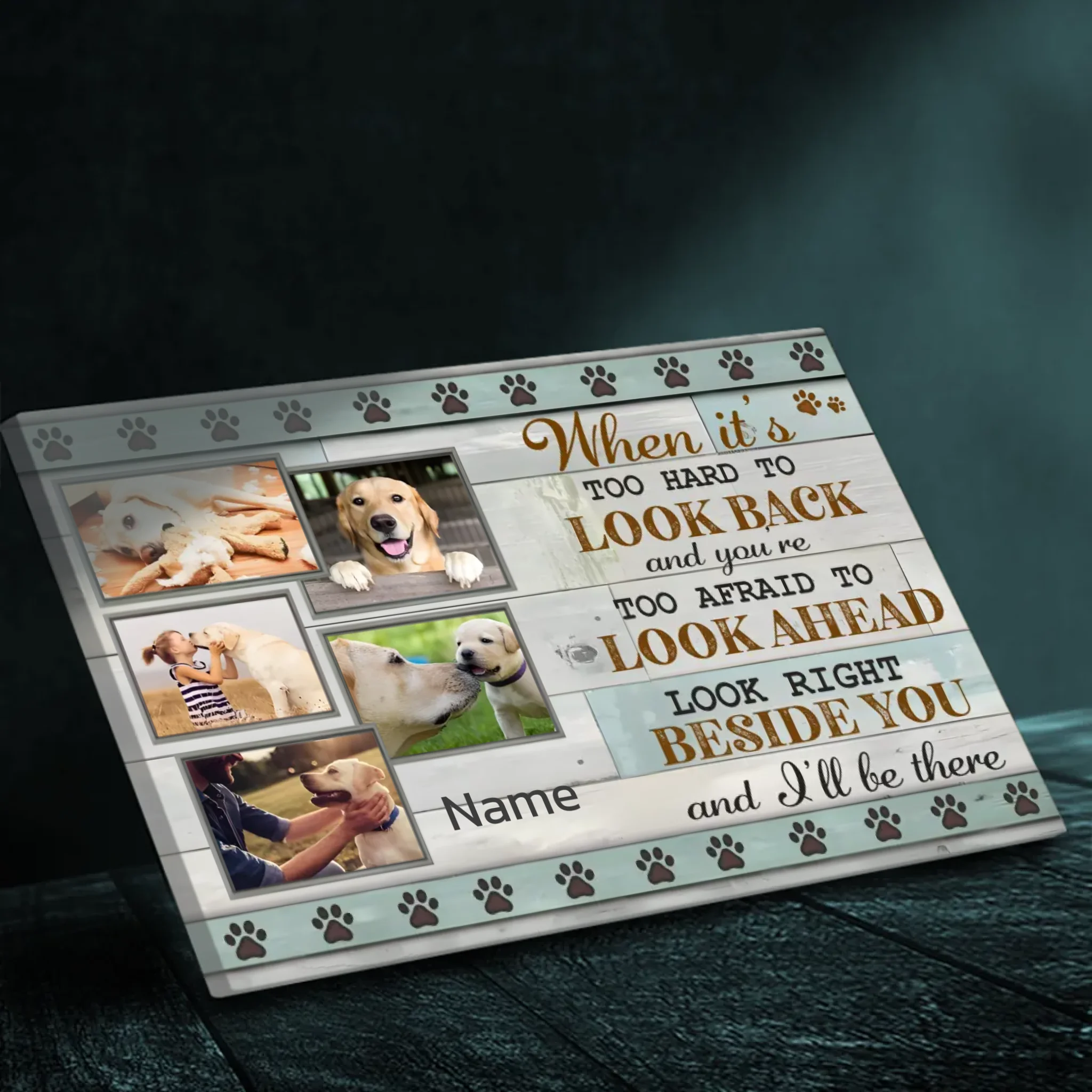 Forever by Your Side: Personalized Pet Memorial Canvas | 89Prints