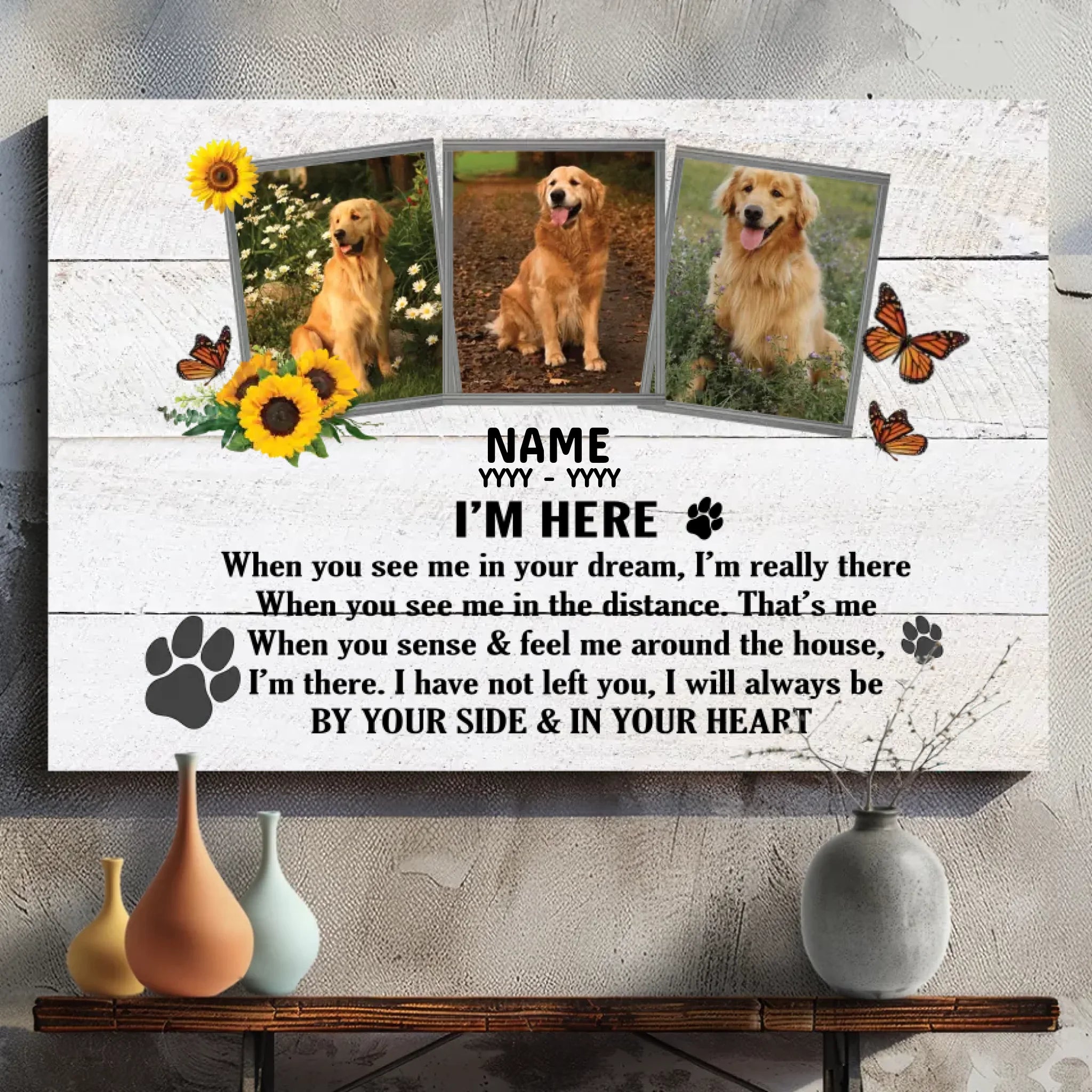 Personalized Pet Memorial Canvas At 89Prints - An Unforgettable Milestone