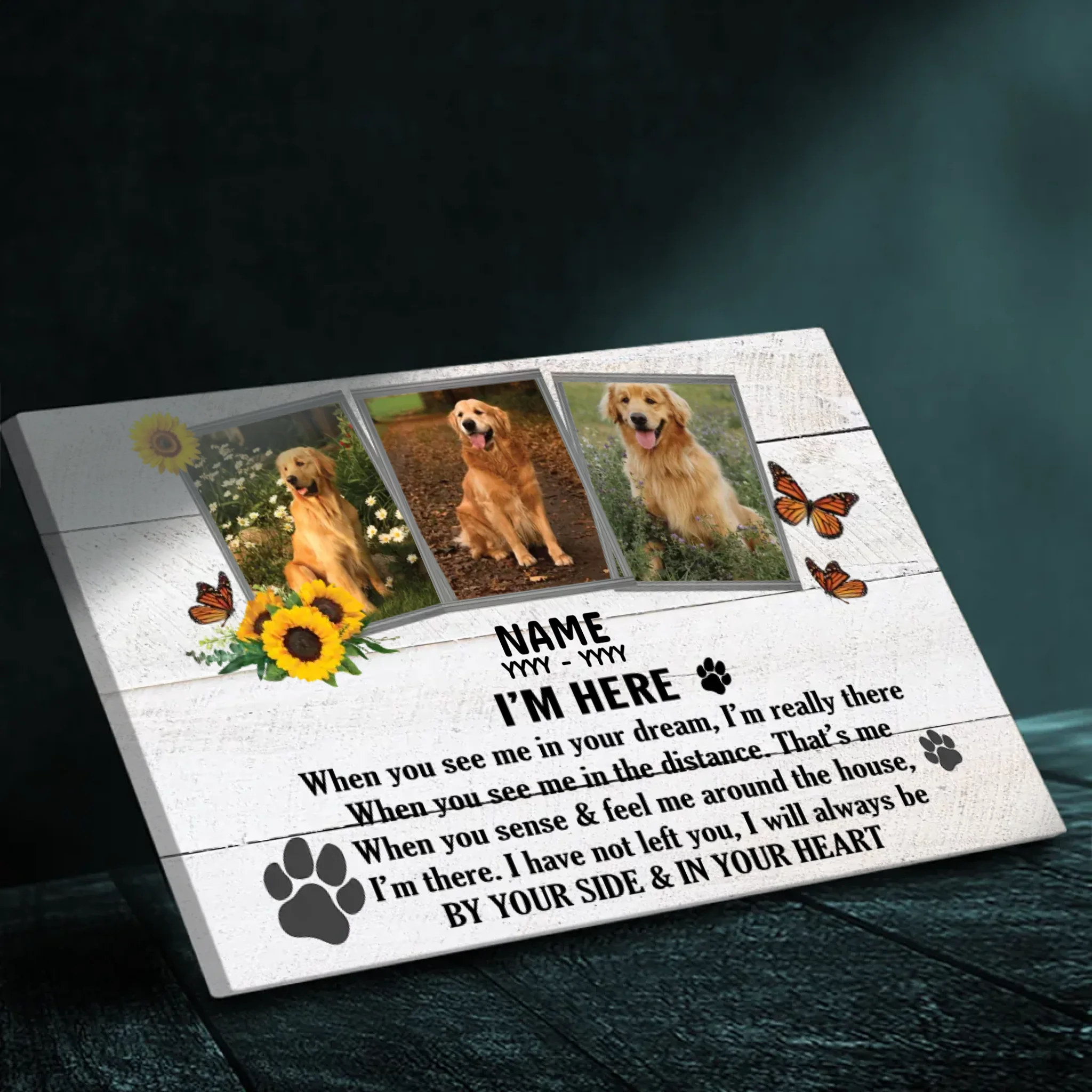 Personalized Pet Memorial Canvas At 89Prints - An Unforgettable Milestone