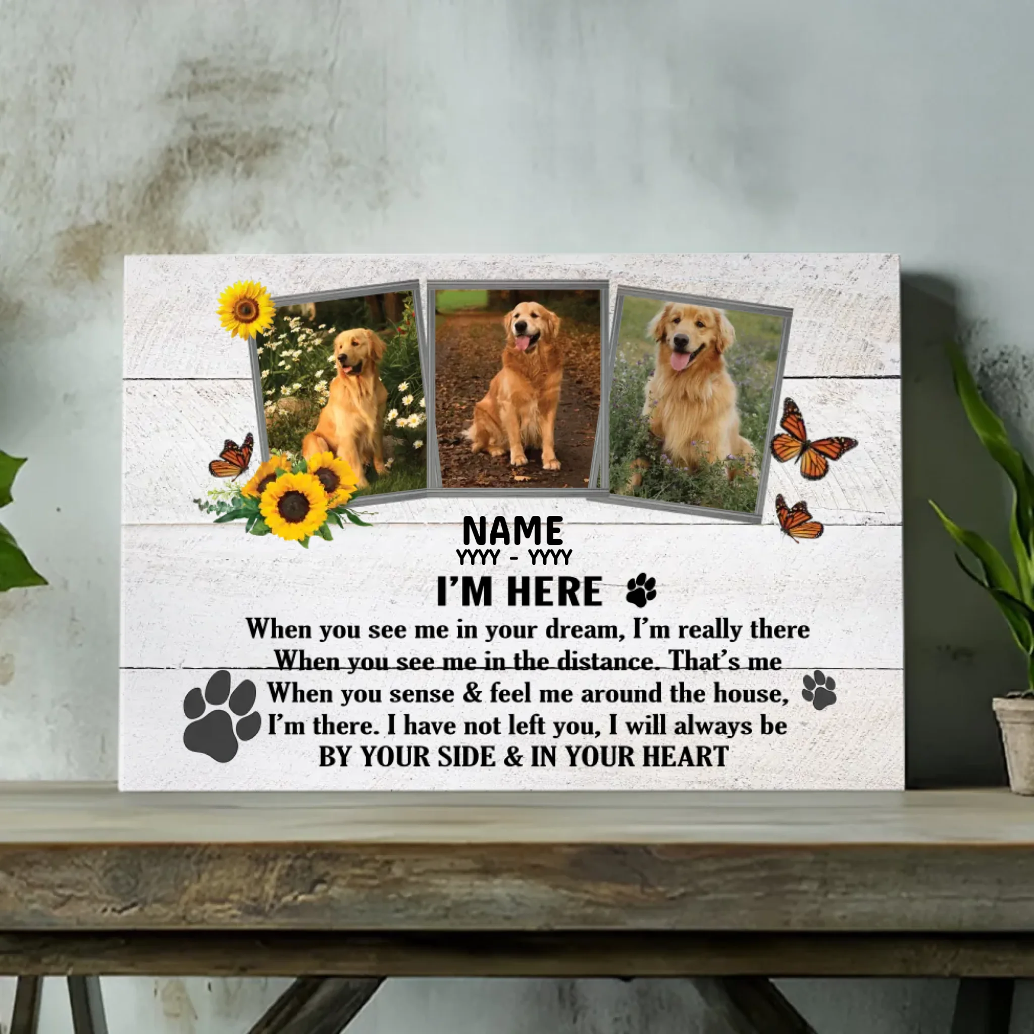 Personalized Pet Memorial Canvas At 89Prints - An Unforgettable Milestone