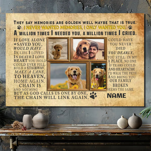 Personalized Dog Memorial Canvas - Heartfelt Tribute At 89Prints